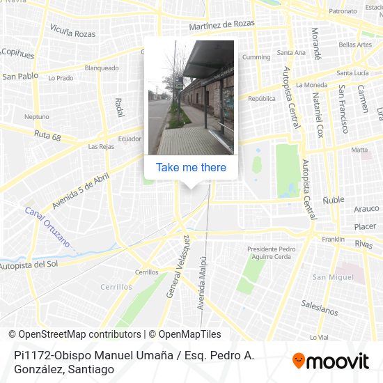Pi1172-Obispo Manuel Umaña / Esq. Pedro A. González map