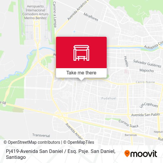 Mapa de Pj419-Avenida San Daniel / Esq. Psje. San Daniel