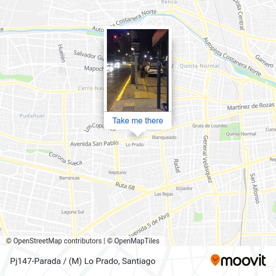 Pj147-Parada / (M) Lo Prado map