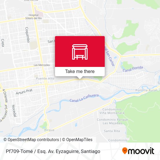 Pf709-Tomé / Esq. Av. Eyzaguirre map