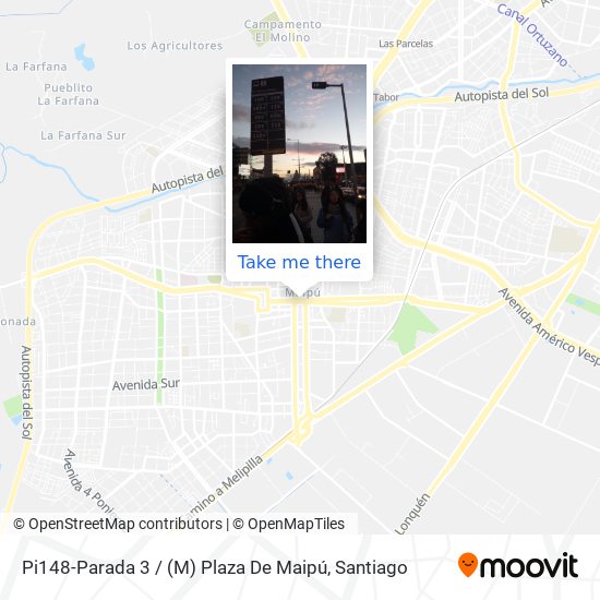 Pi148-Parada 3 / (M) Plaza De Maipú map