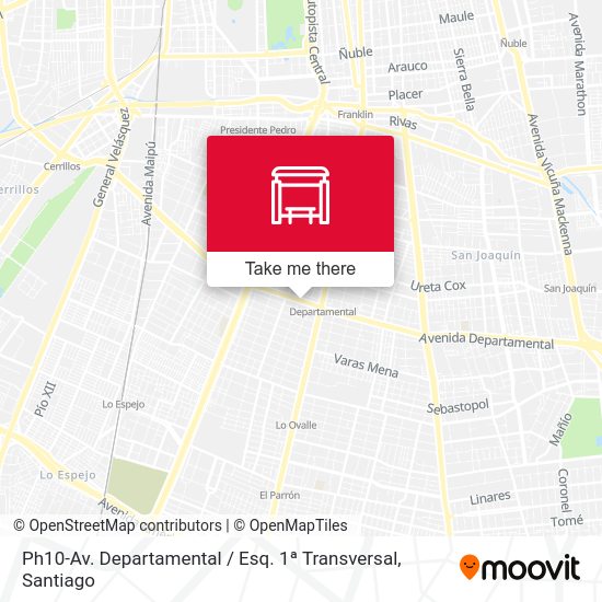 Ph10-Av. Departamental / Esq. 1ª Transversal map