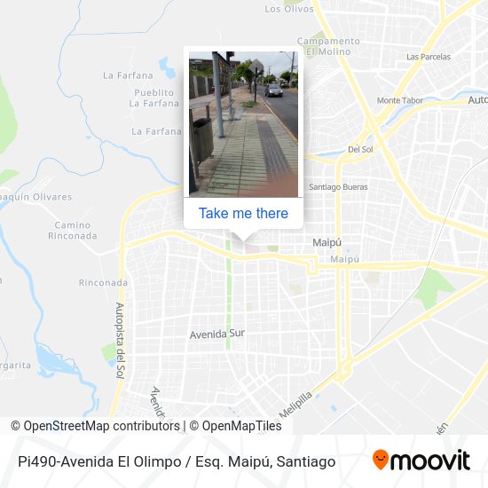 Pi490-Avenida El Olimpo / Esq. Maipú map