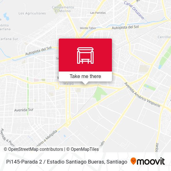 Mapa de Pi145-Parada 2 / Estadio Santiago Bueras