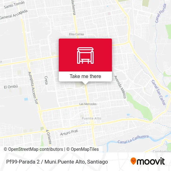 Pf99-Parada 2 / Muni.Puente Alto map