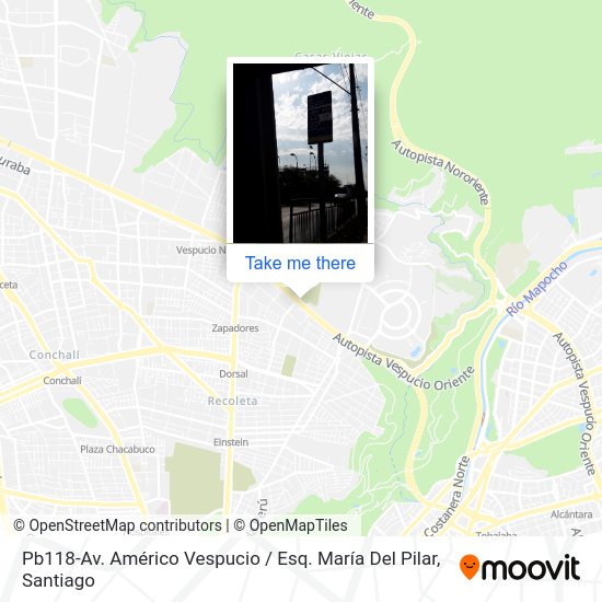 Mapa de Pb118-Av. Américo Vespucio / Esq. María Del Pilar