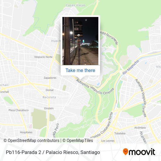 Pb116-Parada 2 / Palacio Riesco map