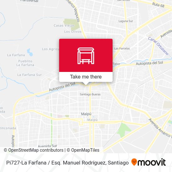 Pi727-La Farfana / Esq. Manuel Rodríguez map