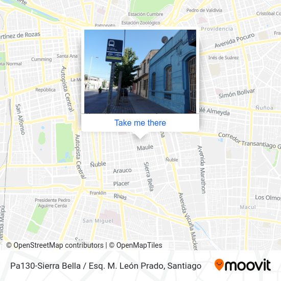 Pa130-Sierra Bella / Esq. M. León Prado map