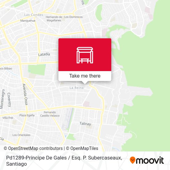 Pd1289-Príncipe De Gales / Esq. P. Subercaseaux map