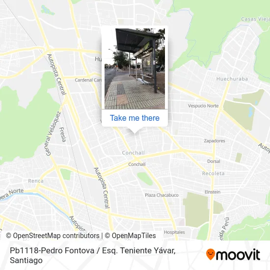Pb1118-Pedro Fontova / Esq. Teniente Yávar map