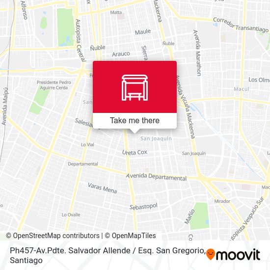Ph457-Av.Pdte. Salvador Allende / Esq. San Gregorio map