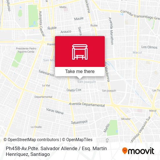 Ph458-Av.Pdte. Salvador Allende / Esq. Martín Henríquez map