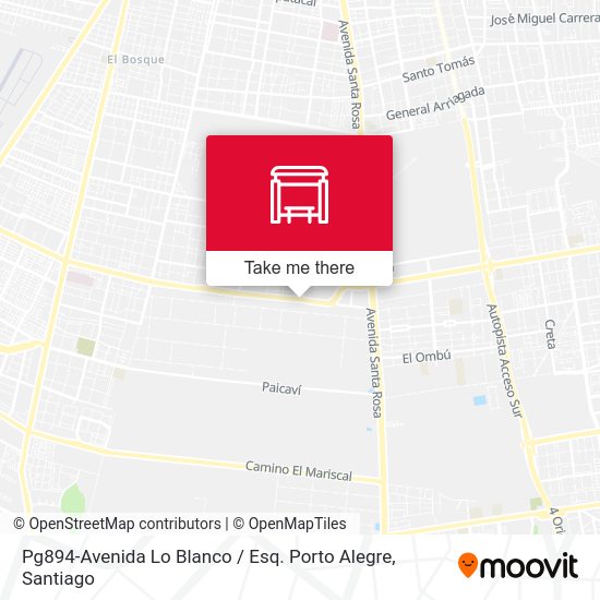 Mapa de Pg894-Avenida Lo Blanco / Esq. Porto Alegre