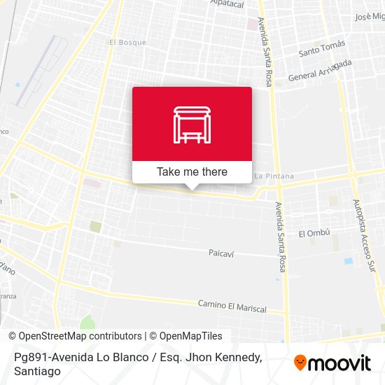 Mapa de Pg891-Avenida Lo Blanco / Esq. Jhon Kennedy