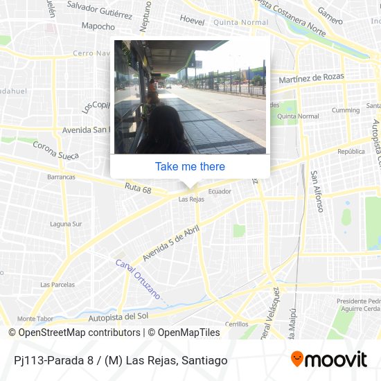 Pj113-Parada 8 / (M) Las Rejas map