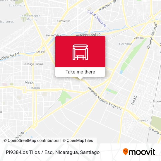 Pi938-Los Tilos / Esq. Nicaragua map