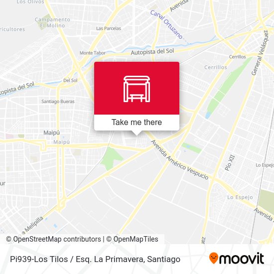 Pi939-Los Tilos / Esq. La Primavera map