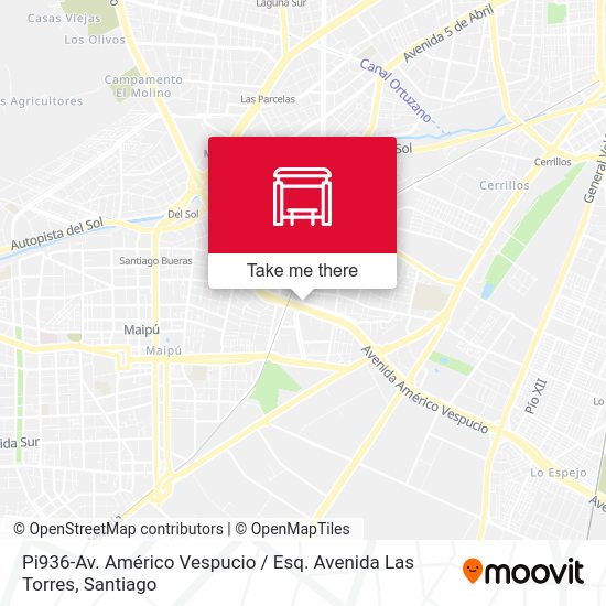 Pi936-Av. Américo Vespucio / Esq. Avenida Las Torres map