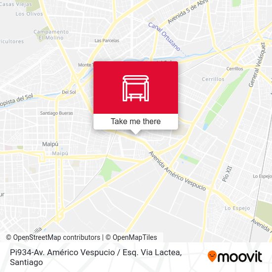 Mapa de Pi934-Av. Américo Vespucio / Esq. Via Lactea