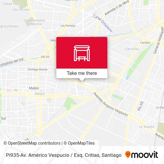 Pi935-Av. Américo Vespucio / Esq. Critias map