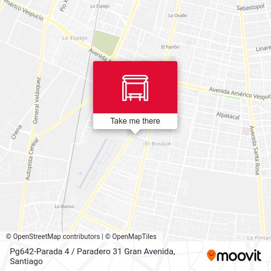Pg642-Parada 4 / Paradero 31 Gran Avenida map