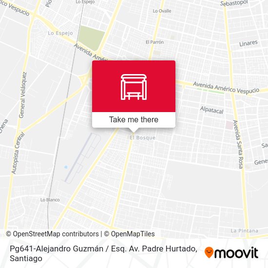 Mapa de Pg641-Alejandro Guzmán / Esq. Av. Padre Hurtado