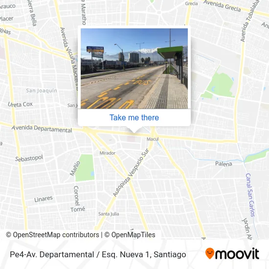 Pe4-Av. Departamental / Esq. Nueva 1 map
