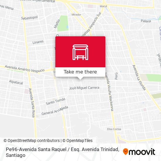 Pe96-Avenida Santa Raquel / Esq. Avenida Trinidad map