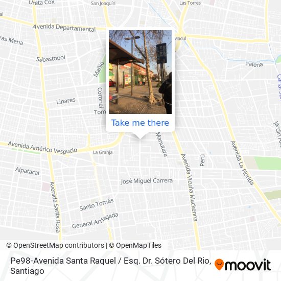 Pe98-Avenida Santa Raquel / Esq. Dr. Sótero Del Rio map