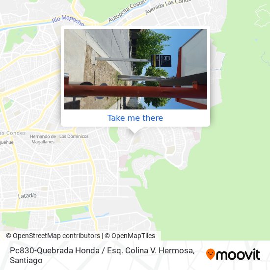 Pc830-Quebrada Honda / Esq. Colina V. Hermosa map