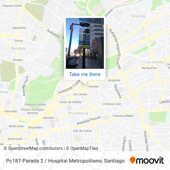Pc187-Parada 2 / Hospital Metropolitano map