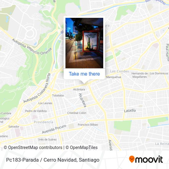 Pc183-Parada / Cerro Navidad map