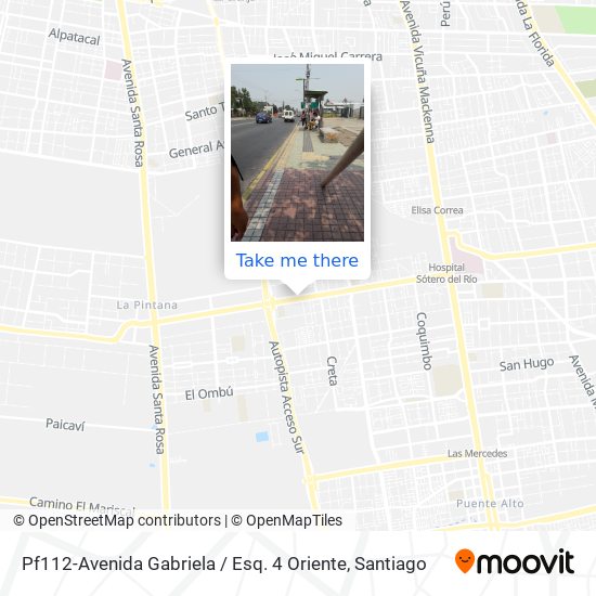 Pf112-Avenida Gabriela / Esq. 4 Oriente map