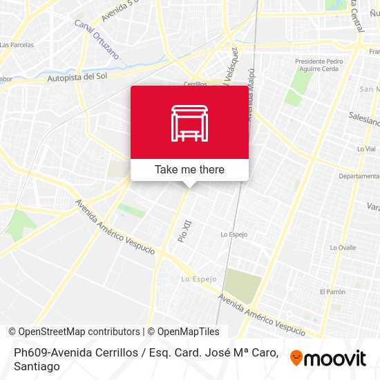 Ph609-Avenida Cerrillos / Esq. Card. José Mª Caro map