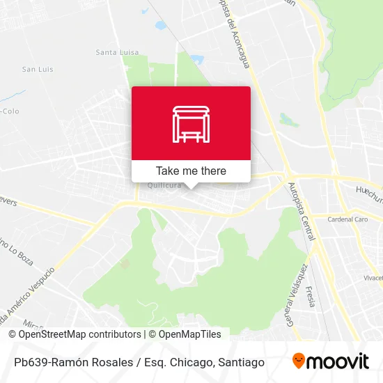 Pb639-Ramón Rosales / Esq. Chicago map