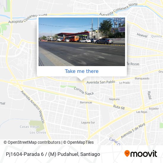 Pj1604-Parada 6 / (M) Pudahuel map