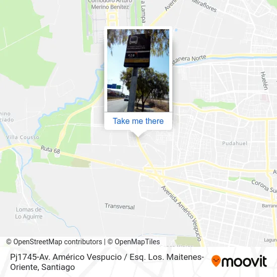 Pj1745-Av. Américo Vespucio / Esq. Los. Maitenes-Oriente map