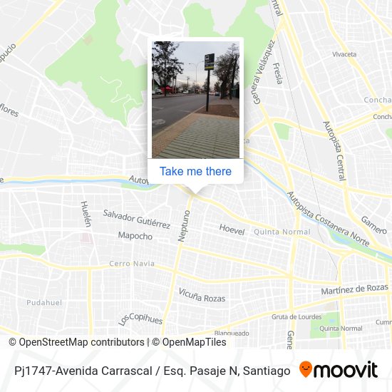 Pj1747-Avenida Carrascal / Esq. Pasaje N map