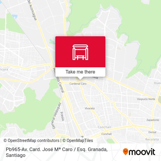 Mapa de Pb965-Av. Card. José Mª Caro / Esq. Granada