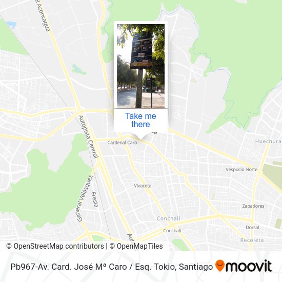 Pb967-Av. Card. José Mª Caro / Esq. Tokio map
