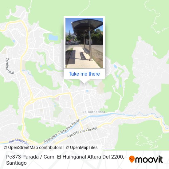Pc873-Parada / Cam. El Huinganal Altura Del 2200 map
