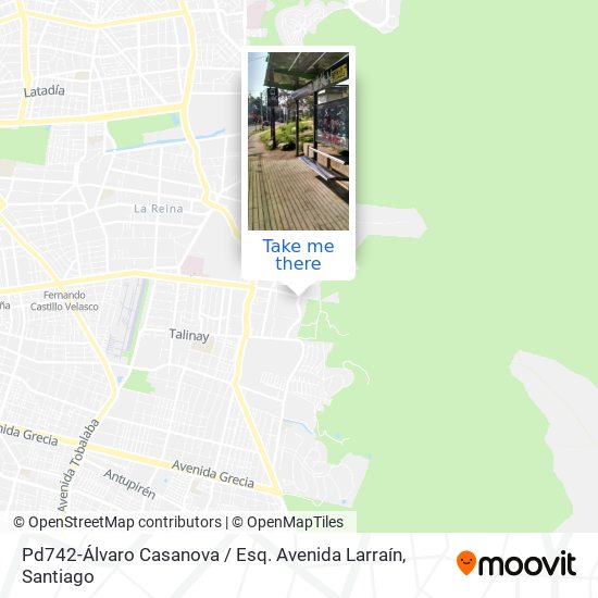 Pd742-Álvaro Casanova / Esq. Avenida Larraín map