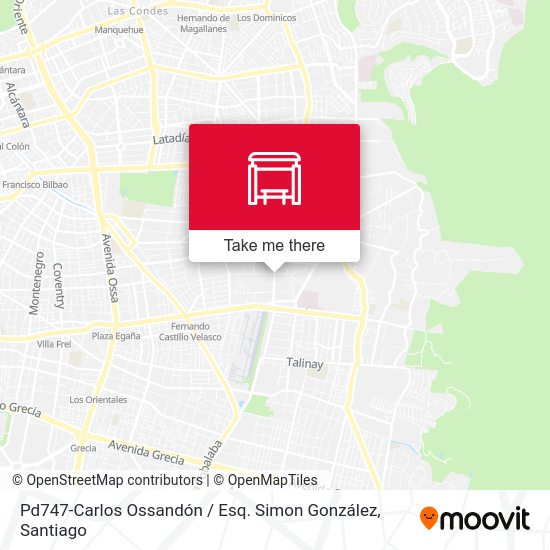 Pd747-Carlos Ossandón / Esq. Simon González map