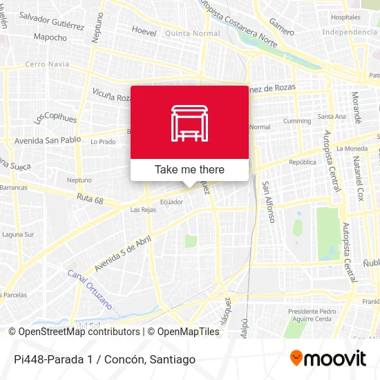 Pi448-Parada 1 / Concón map