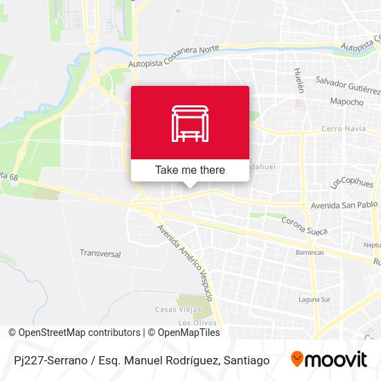 Mapa de Pj227-Serrano / Esq. Manuel Rodríguez