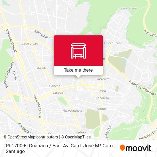 Pb1700-El Guanaco / Esq. Av. Card. José Mª Caro map