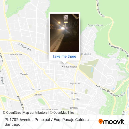 Pb1702-Avenida Principal / Esq. Pasaje Caldera map