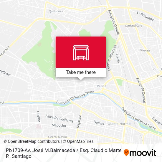 Pb1709-Av. José M.Balmaceda / Esq. Claudio Matte P. map