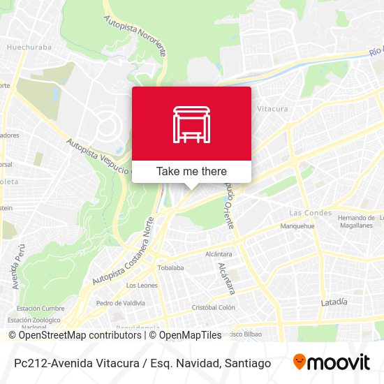 Pc212-Avenida Vitacura / Esq. Navidad map